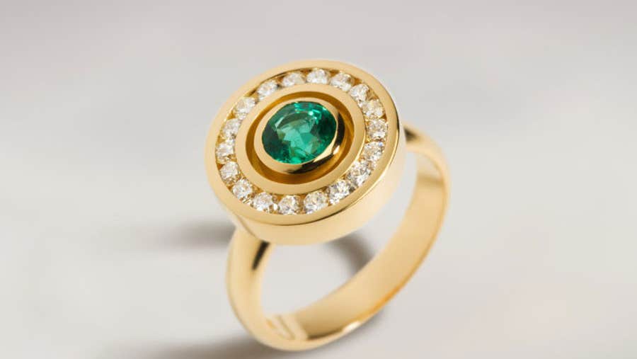 Emerald & Diamond ring at Rudolf Heltzel, Kilkenny City, County Kilkenny