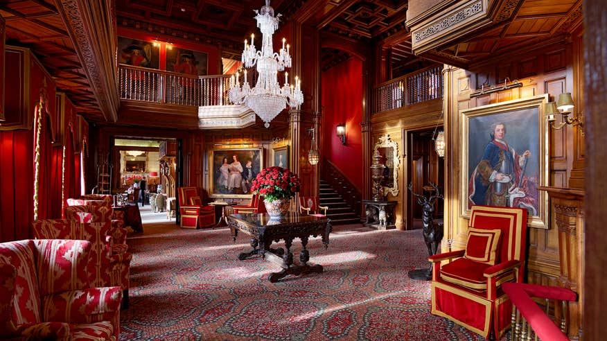 The Oak Hall in Ashford Castle, Co Mayo