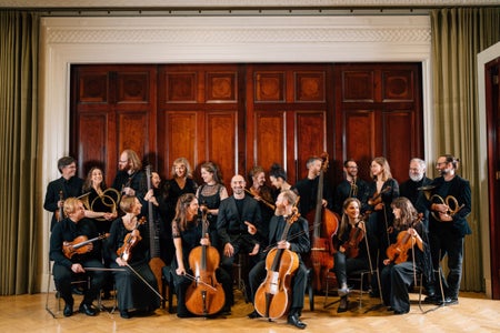Peter Whelan and the musicians of the Irish Baroque Orchestra