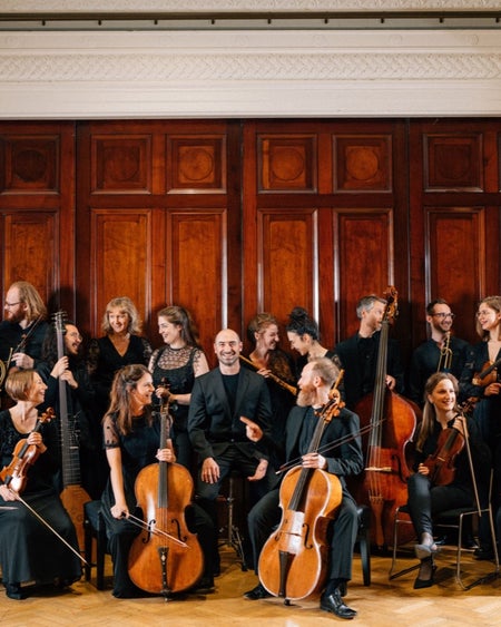 Peter Whelan and the musicians of the Irish Baroque Orchestra