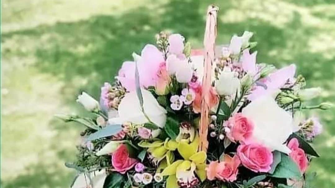 Bouquet of flowers at Beltra Country Market