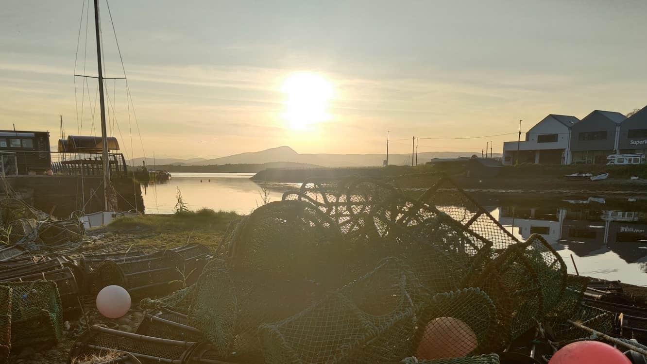 Sunset at Bantry Bay Harbour in County Cork.