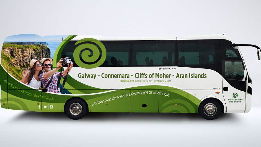 The coach used by Wild Atlantic Way Day Tours