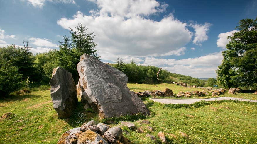 Standing stones in Cavan Burren Park