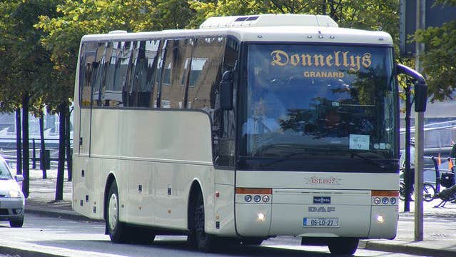 One of the coaches in Donnelly's Coaches fleet