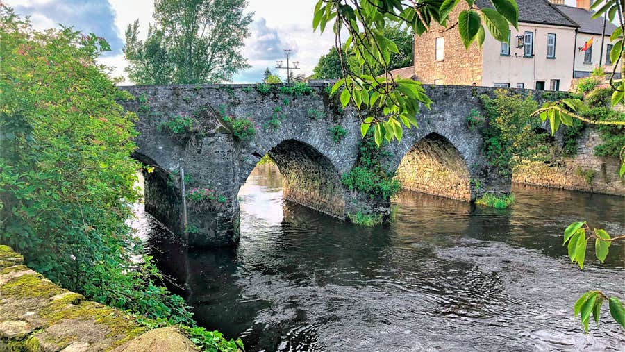 Old stone bridge crossing the River Boyne in Trim