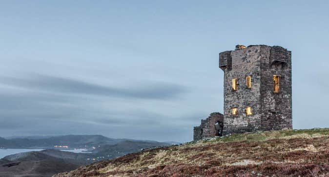 Signal tower with sea view