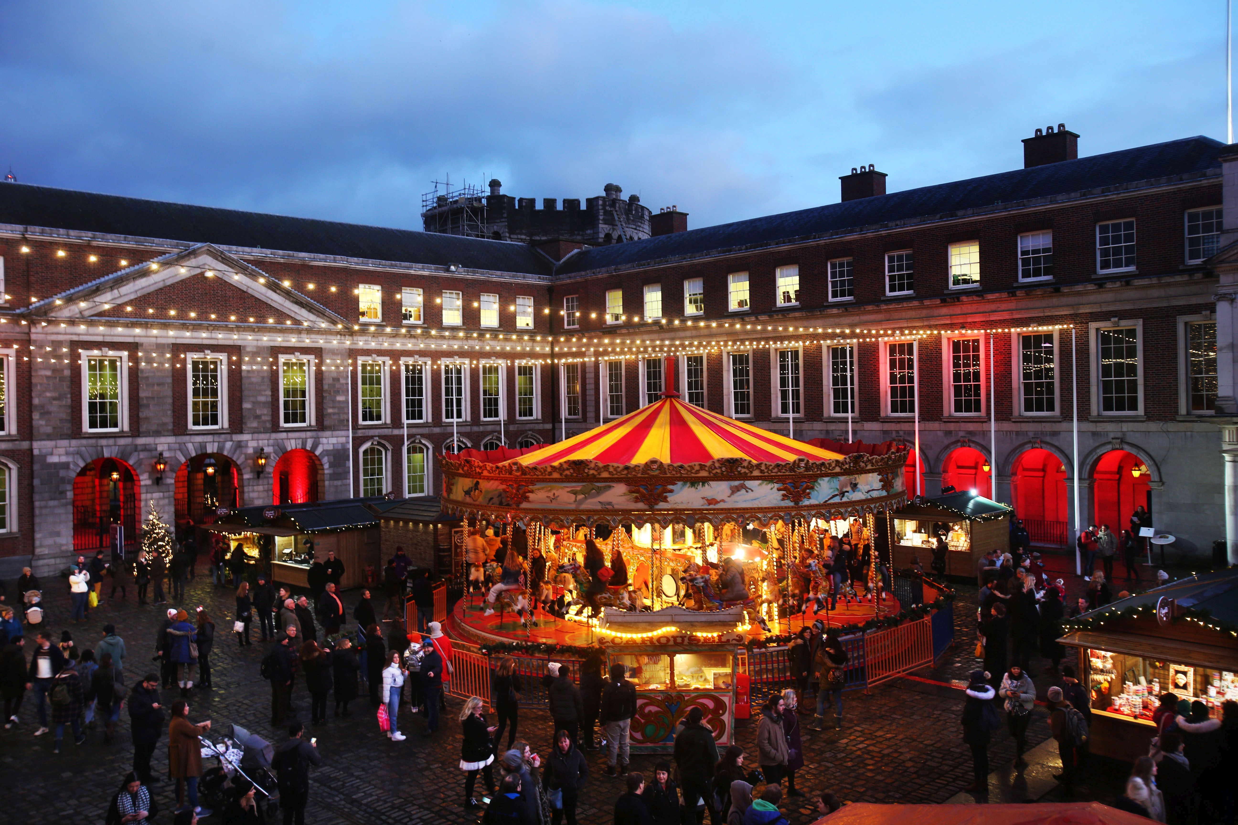 Enjoy this Winter in Dublin at Christmas at the Castle, featuring a Vintage Carousel, great food and drink, arts and crafts stalls all in a stunning historic location in Dublin City.