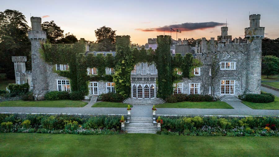 Front view of castle