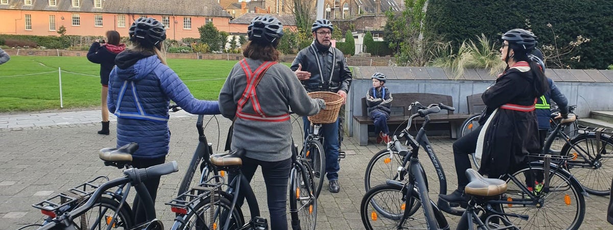 Enjoying a tour at Cycle Dublin Bike Tours Dublin City