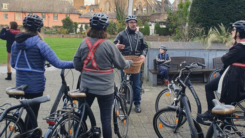 Enjoying a tour at Cycle Dublin Bike Tours Dublin City