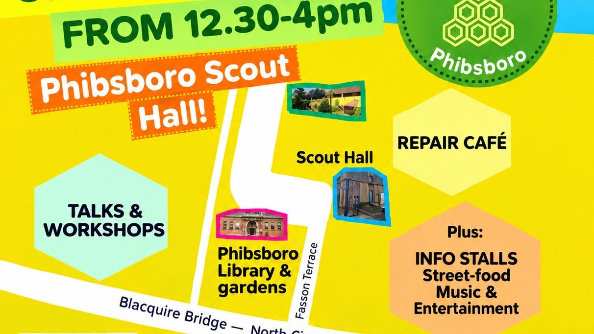 Information poster detailing all the activities at the event