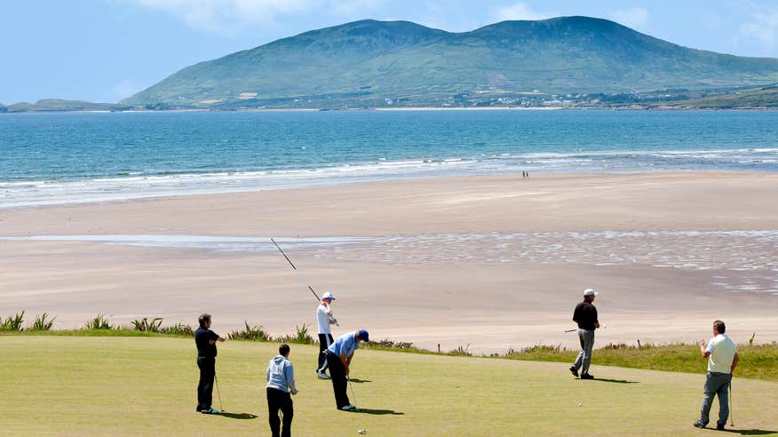 Golfers at Waterville Golf Links in County Kerry