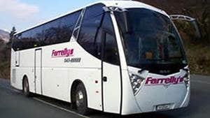 One of the coaches in Farrelly's Coaches fleet.