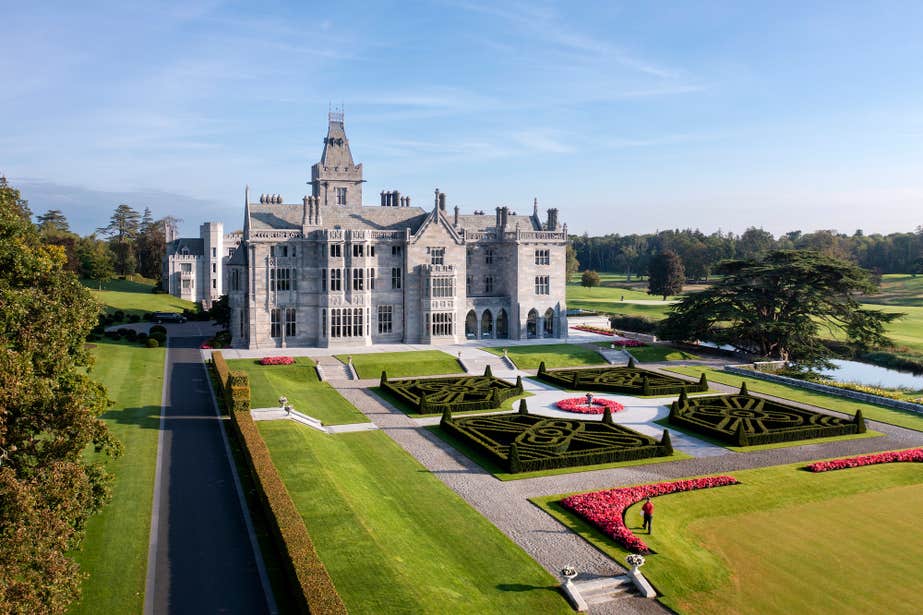 Aerial image of Adare Manor in County Limerick.