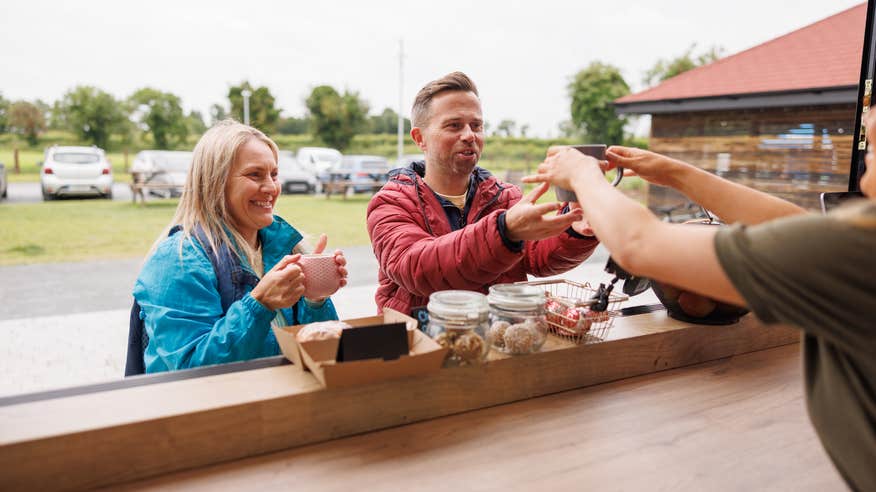People ordering from the Park Beo Greenway Hub in Co Meath