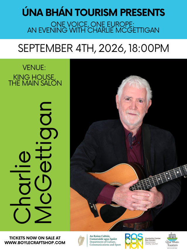One Voice, One Europe: An Evening with Charlie McGettigan, Boyle, Roscommon