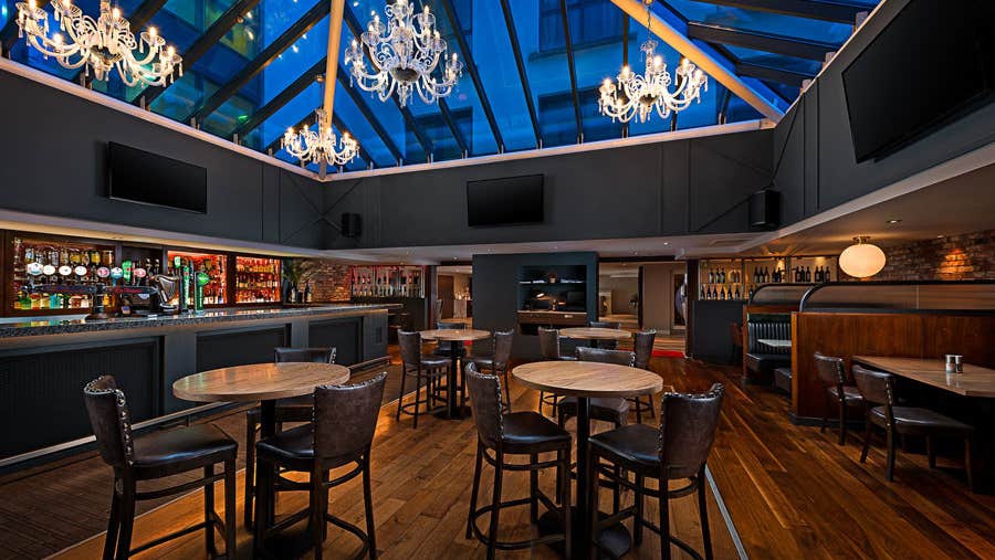 The interior of Vincenzo Grill House and Stone Oven in Limerick City