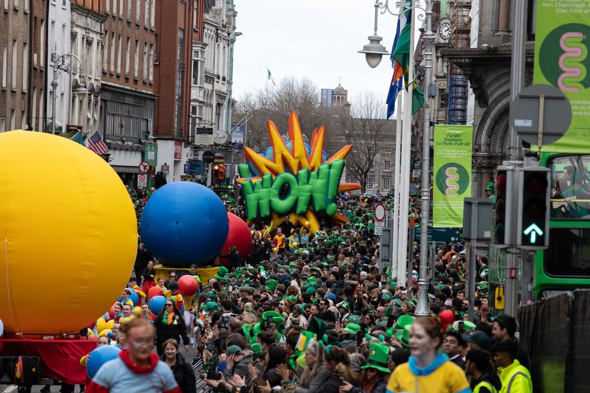 St Patrick's Day parade in Dublin in 2024.