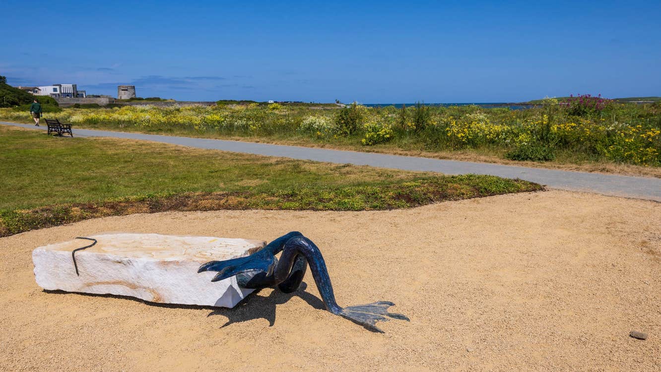 A piece of art work on display along the St Patrick’s Way and Art Trail Skerries
