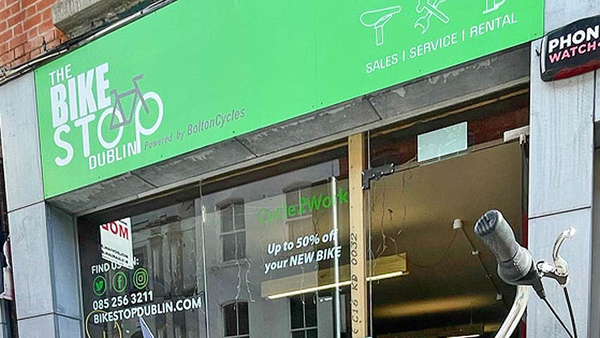 Bike Stop Dublin shop front
