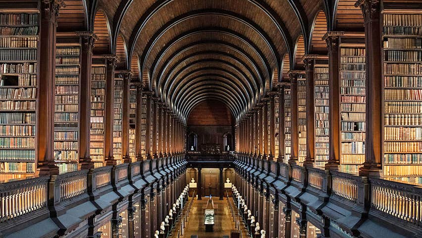 The Book of Kells library long room