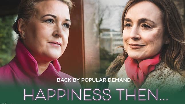 Side by side photos of 2 women, gently smiling