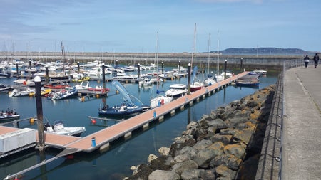 Breakwater area.