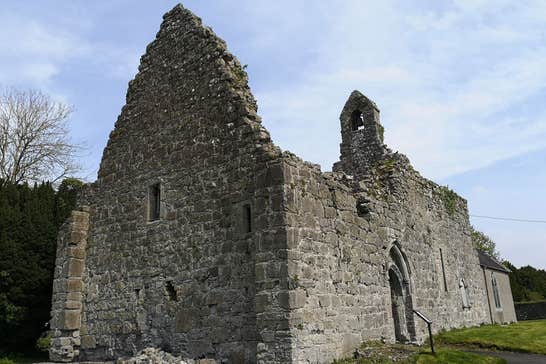 A side view of the Lorrha Augustinian Priory