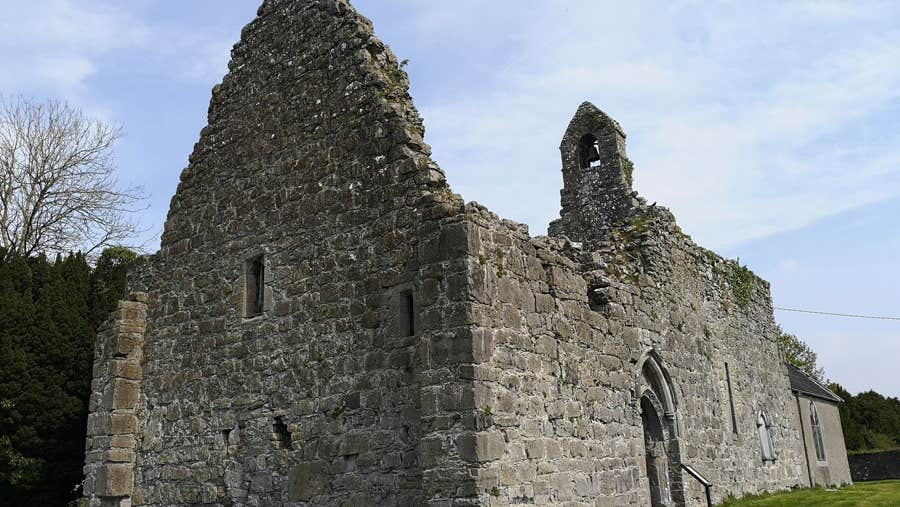 A side view of the Lorrha Augustinian Priory