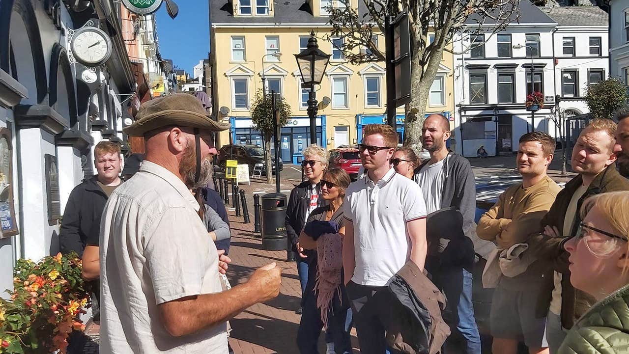Cobh Rebel Walking Tour with a group tour on a walking tour