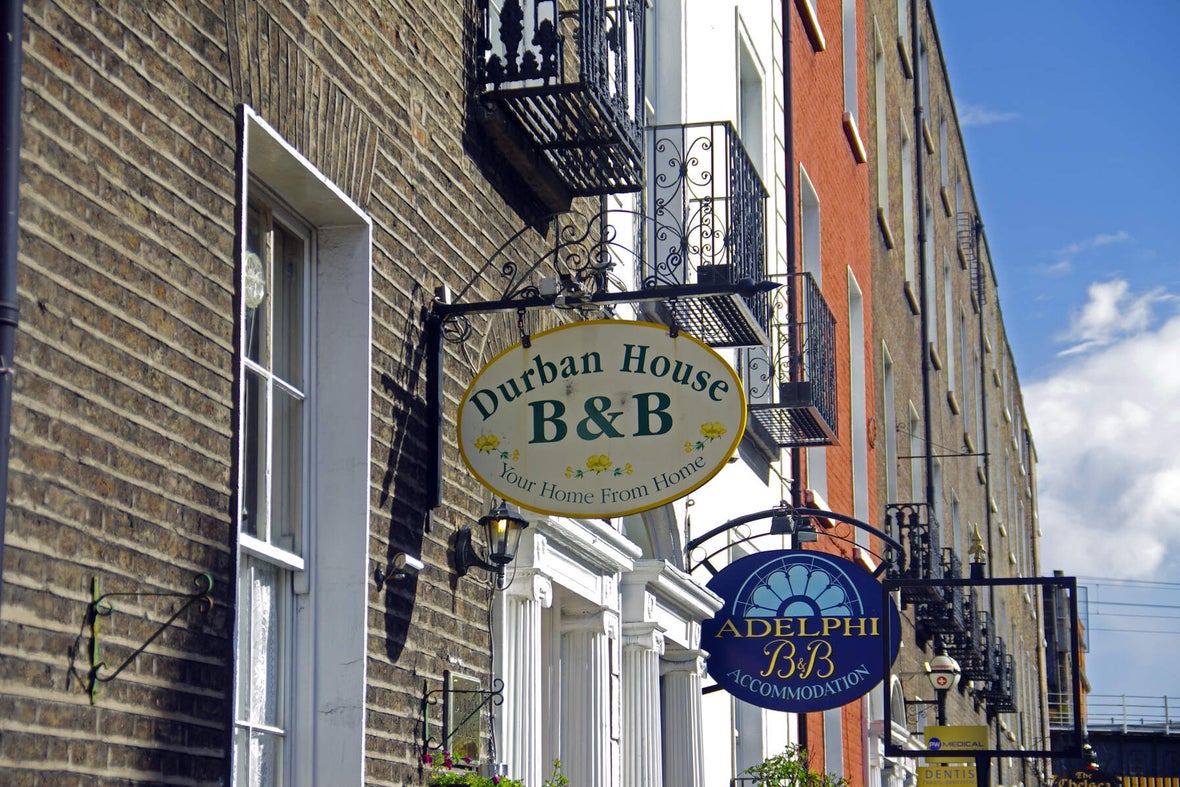 Exterior of Durban House B&B, Dublin.