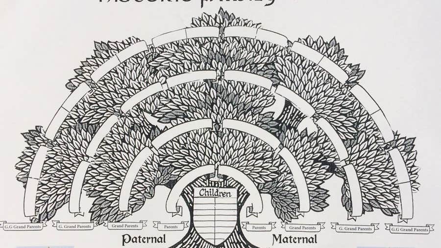 Irish family tree wall chart