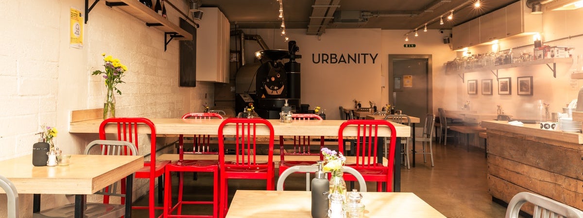 The interior of Urbanity Cafe