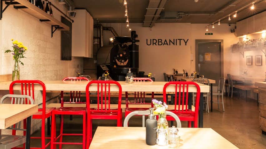 The interior of Urbanity Cafe