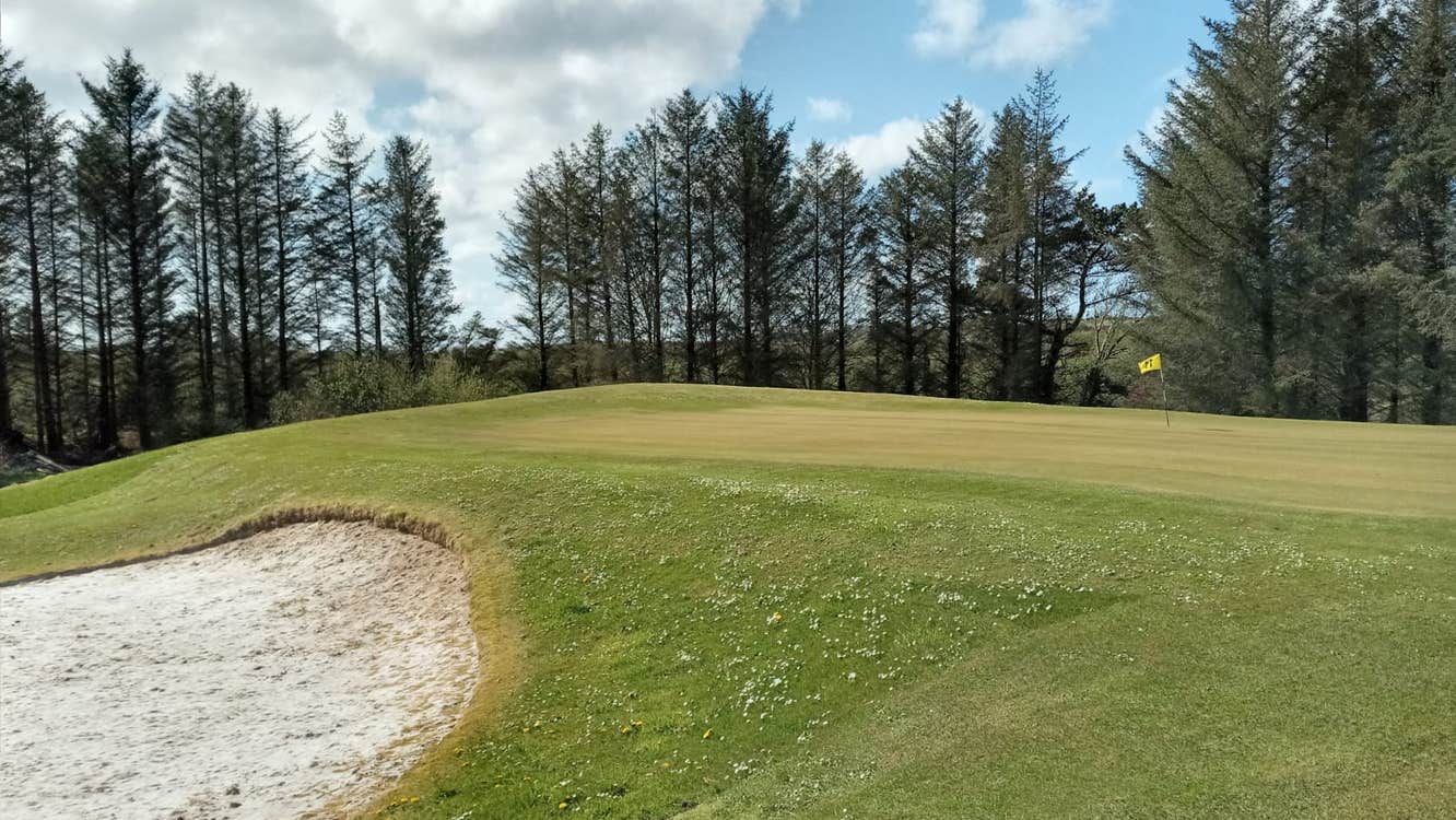 A view of the eighteenth hole at Kilrush Golf Club