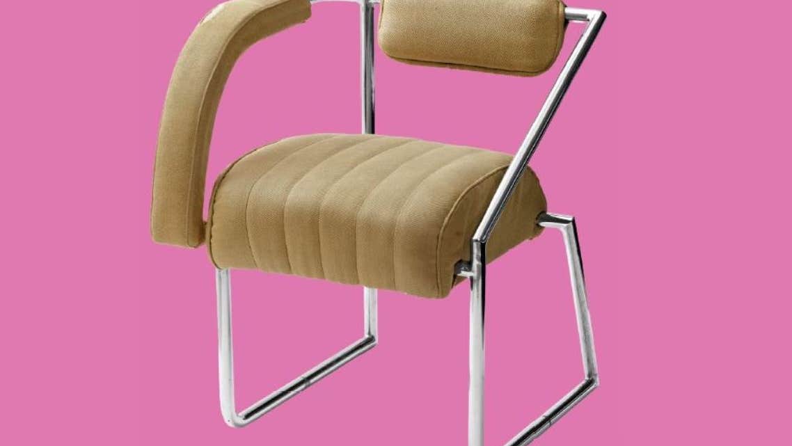 Image of the Non-Conformist chair, on display in the Museum's Eileen Gray exhibition