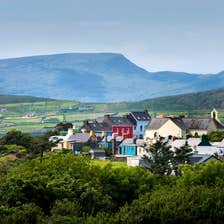 Colourful houses in Eyeries Village, West Cork, County Cork