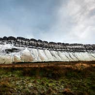 Benbulben Mountain in County Sligo during winter
