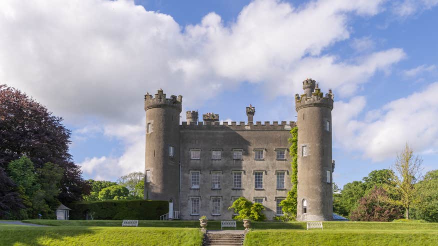 Exterior view of Tullynally Castle in Co Westmeath