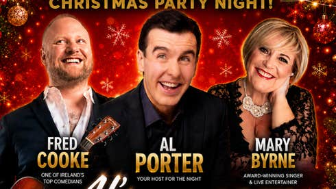 Part of poster for Al's House Party - Festive comedy and fun