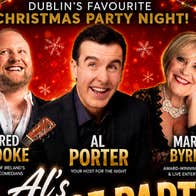 Part of poster for Al's House Party - Festive comedy and fun