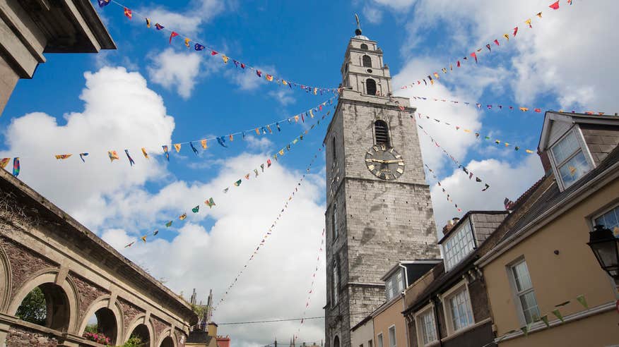 Exterior image of the Shandon Bells at St Anne's Church in County Cork