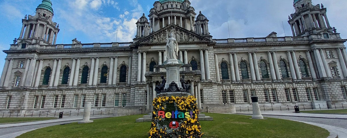 A large stately building in Belfast City