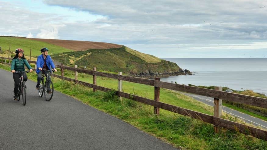 Cycling the Waterford Greenway at Dungarvan, County Waterford