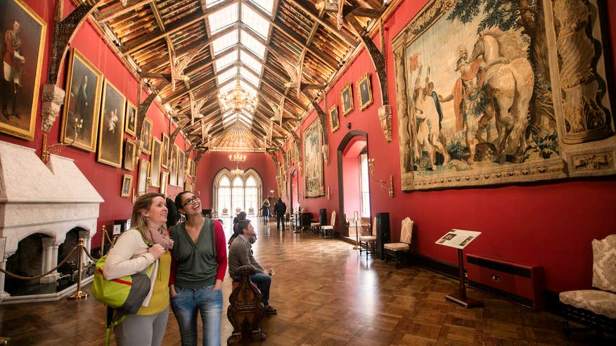 People in the Long Gallery in Kilkenny Castle