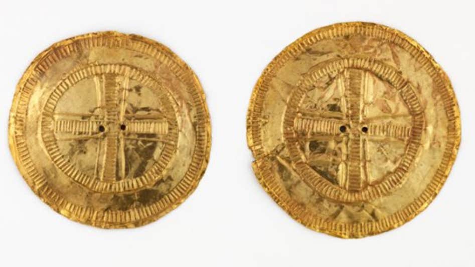 Pair of Gold Sun Discs, c. 2000 BC