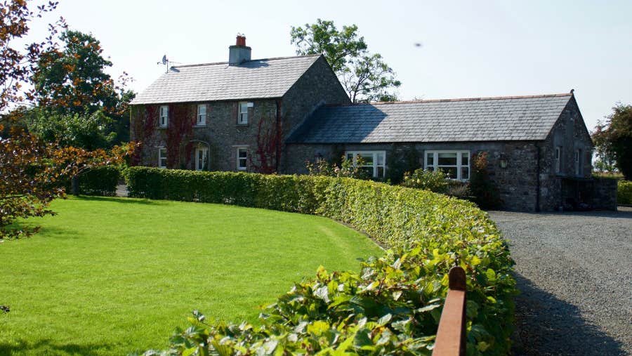Front view of house and garden