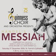 Flyer for Handel's Messiah, Guinness Choir