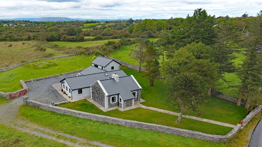 Aerial view of property